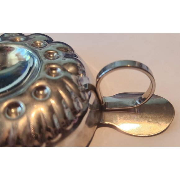 Sommeliers tasting cup Marche Aux Vins Beaune shallow silver tastevin winemaker - Picture 5 of 8